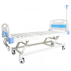 Three function nursing bed 3 crank manual hospital bed hospital equipment hospital bed