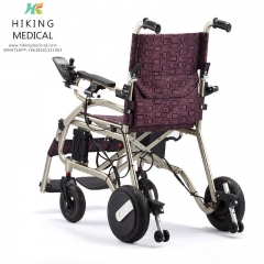 Lightweight Electric Powder Folding Aluminum wheelchair with Brushless hub motor
