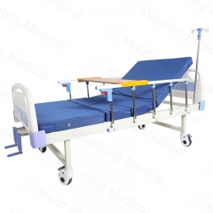 Ward Room Medical Care Equipment Nursing Bed 2 Cranks Disabled Manual Patient Multifunction Hospital Bed For Elderly