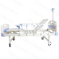High Standard ABS Manual 2 Functions Two Double Cranks Manual Hospital Furniture Room Bed
