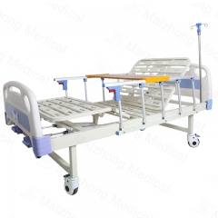 High Standard ABS Manual 2 Functions Two Double Cranks Manual Hospital Furniture Room Bed