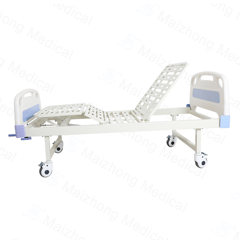 two cranks hospital bed with commode