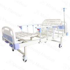 High Standard ABS Manual 2 Functions Two Double Cranks Manual Hospital Furniture Room Bed