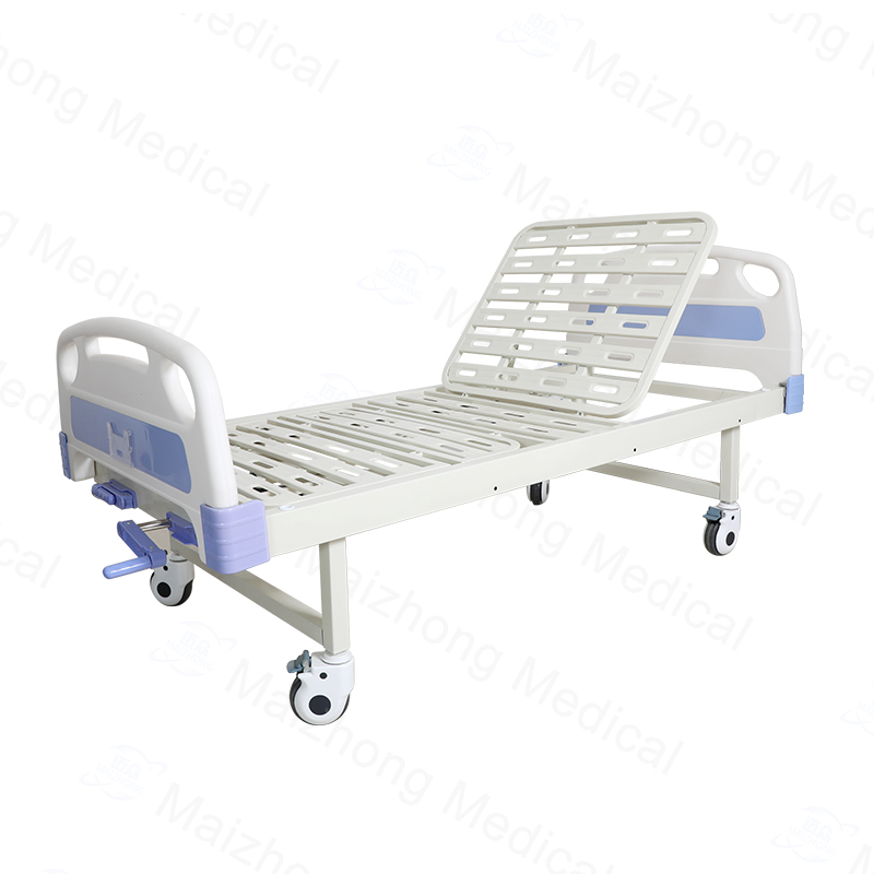 two cranks hospital bed with commode