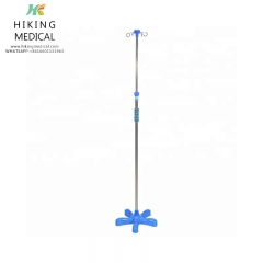 Stainless Medical Support Transfusion IV Pole Infusion Stand for Hospital