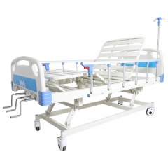 China Maizhong Factory Aluminum Alloy Side Rail 3 Function Foldable Patient Nursing Hospital Beds Price