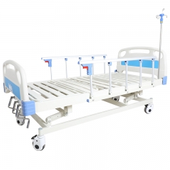 Manual 3 function hospital beds for sale manual three crank medical bed Reasonable price hospital equipment