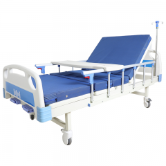 Medical Equipment Back Adjustable Multi Functional Manual Two Function Medical Bed 2 Crank Hospital Bed