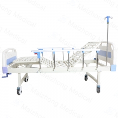 Ward Room Medical Care Equipment Nursing Bed 2 Cranks Disabled Manual Patient Multifunction Hospital Bed For Elderly