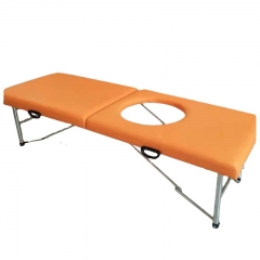 High Quality Beauty Facial Massage Bed Table Leather Massage Folding Bed Push back Bed