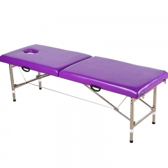 Spa Beauty Salon Furniture Esthetician Folding Facial Lash Bed Metal Portable Massage Table Tattoo Massage Bed With Stool Bag