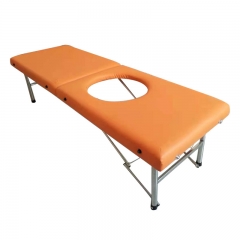 High Quality Beauty Facial Massage Bed Table Leather Massage Folding Bed Push back Bed