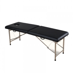 Spa Beauty Salon Furniture Esthetician Folding Facial Lash Bed Metal Portable Massage Table Tattoo Massage Bed With Stool Bag