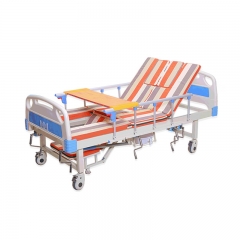 Newest Best Medical Electric and Manual Control Care Patient Bed With Infusion Stand and Toilet