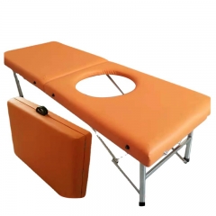 High Quality Beauty Facial Massage Bed Table Leather Massage Folding Bed Push back Bed