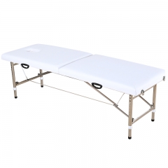 Spa Beauty Salon Furniture Esthetician Folding Facial Lash Bed Metal Portable Massage Table Tattoo Massage Bed With Stool Bag