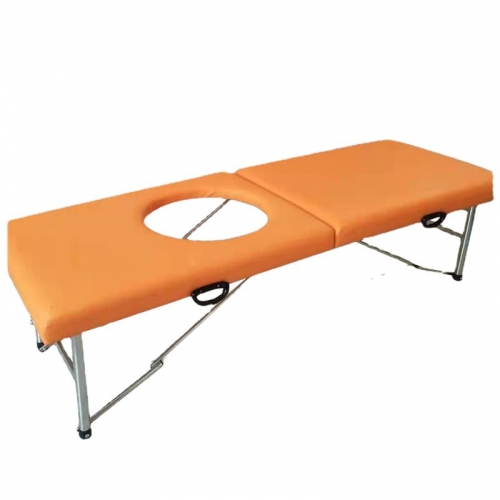 High Quality Beauty Facial Massage Bed Table Leather Massage Folding Bed Push back Bed