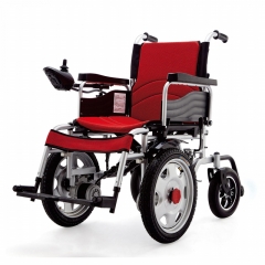 Handicapped Automatic Fold Wheelchair Aluminium Alloy Lightweight Power Wheelchair