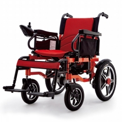 Foldable power wheelchair electric scooter with removable battery