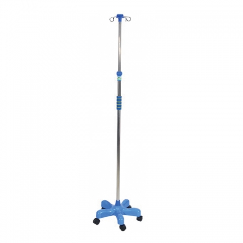 Cheap Height Adjustable Stainless Steel IV Saline Stand