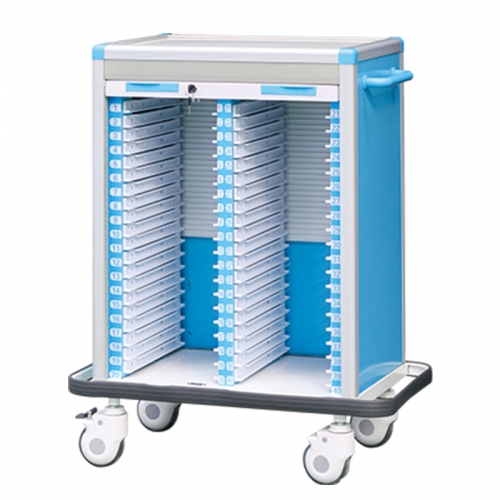 Medical trolley case history trolley for utility cart without drawer