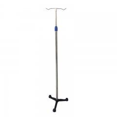 Stainless Medical Support Transfusion IV Pole Infusion Stand for Hospital