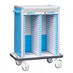 Medical trolley case history trolley for utility cart without drawer