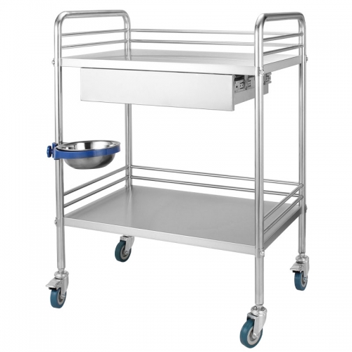 Stainless Steel Medical Cart/Hospital Instrument Trolley High Quality