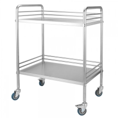 Stainless Steel Medical Cart/Hospital Instrument Trolley High Quality