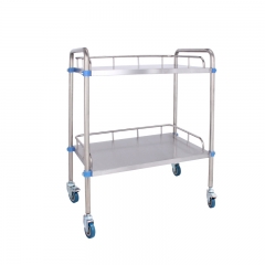 Stainless Steel Medical Cart/Hospital Instrument Trolley High Quality