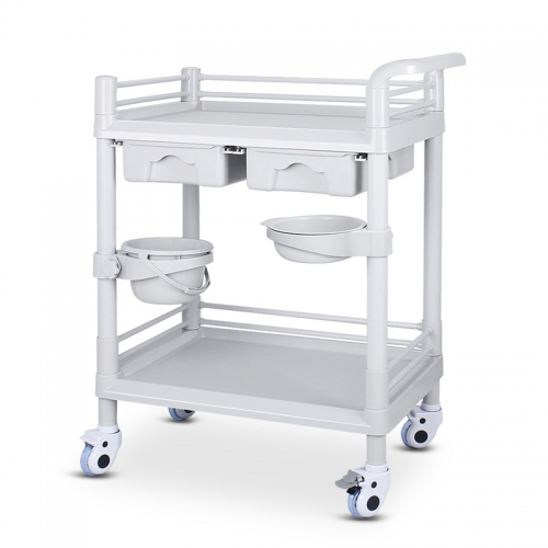 Stainless Steel Medical Cart/Hospital Instrument Trolley High Quality