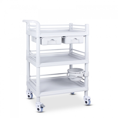 Stainless Steel Medical Cart/Hospital Instrument Trolley High Quality