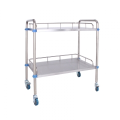 Stainless Steel Medical Cart/Hospital Instrument Trolley High Quality