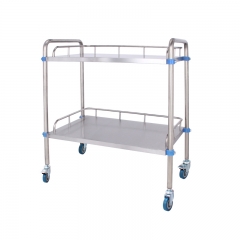 Stainless Steel Medical Cart/Hospital Instrument Trolley High Quality