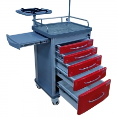 Medical Emergency Trolley Abs Hospital Trolley Surgery Trolley Factory direct selling function is complete