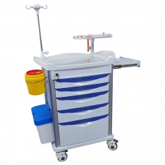 Emergency medical trolley for hospital usa medicine trolley cart factory manufacturer