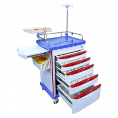 Multi-function ABS Plastic Hospital trolley Medical Medicine Emergency