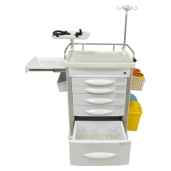 Factory Direct Sales Hospital Furniture ABS Emergency Trolley Medical Trolly Emergency for Hospital Clinic ICU