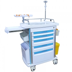 Hospital Emergency Trolley 9-Drawer Paediatrics Medical Cart