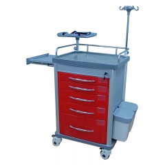 Medical Emergency Trolley Abs Hospital Trolley Surgery Trolley Factory direct selling function is complete