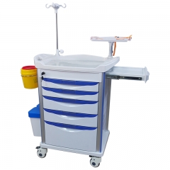 Emergency medical trolley for hospital usa medicine trolley cart factory manufacturer