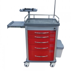 Medical Emergency Trolley Abs Hospital Trolley Surgery Trolley Factory direct selling function is complete