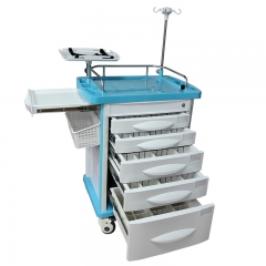 Hot sale medical ABS emergency trolley crash Anaesthesia cart hospital drug trolley cart