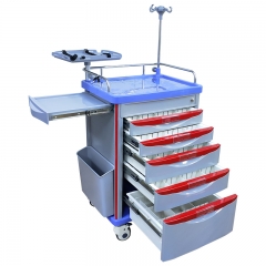 工厂价格医院诊所移动药车输液ABS急救医疗手推车