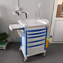 Medical equipment supplier hospital trolley emergency medical cart trolley with drawers trolley medical