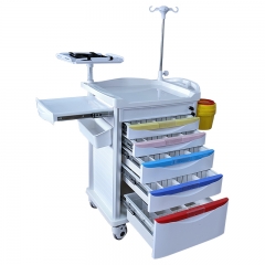 Ambulance Hydraulic or Manual Hospital Emergency Stretcher Medical Trolley for Patients