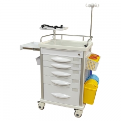 Factory Direct Sales Hospital Furniture ABS Emergency Trolley Medical Trolly Emergency for Hospital Clinic ICU