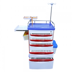 Multi-function ABS Plastic Hospital trolley Medical Medicine Emergency