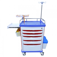 Multi-function ABS Plastic Hospital trolley Medical Medicine Emergency