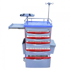 Hospital ABS Emergency Trolley Medicine Medical Crash Cart Emergency Treatment Trolley